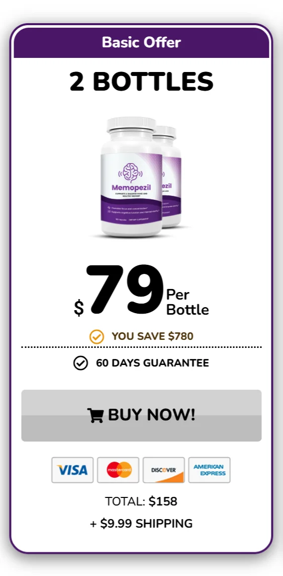 Memopezil™ 2 bottles pricing